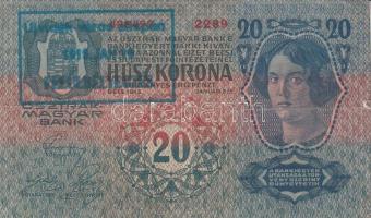 1912. 100K + 1913. 20K + 1914. 50K + 1915. 10K mindegyik nem hivatalos "Újvidék város alispán 1...