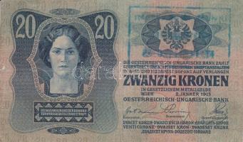 1912. 100K + 1913. 20K + 1914. 50K + 1915. 10K mindegyik nem hivatalos "Újvidék város alispán 1...