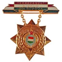 ~1960. "Térképészet Kiváló Dolgozója" aranyozott zománcozott kitüntetés T:1