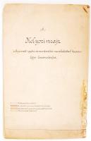 1912 A Győr és Gyirmót közötti Rába-szakasz ármentesítésének kézzel készített színezett tervrajza.