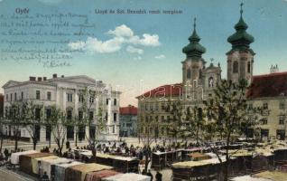 Győr, Széchenyi tér, Lloyd, bencés templom