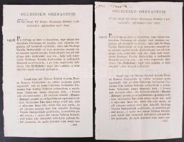 1806 Osztrák-magyar helytartótanácsi rendelet, horvát(?) nyelvű költségvetési leírás, 4 p.
