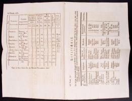 1826 Német és latin nyelvű dokumentum az 1825-ös katonai évben feladott és elkeveredett levelekről/ German and Latin documents from posted and misplaced letters.