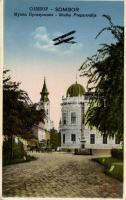 Zombor, Sombor; Muska Preparandija / school, aeroplane