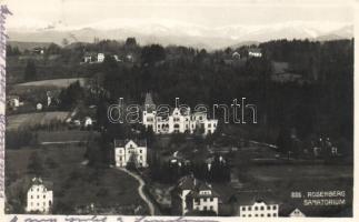 Rosenburg-Mold (?) sanatorium (EK)