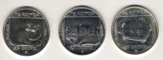 1985. 200Ft Ag + 200Ft Ag + 200Ft Ag 3 klf db "Természetvédelem" T:BU