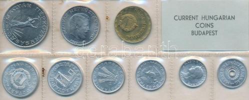 1974. 2f-10Ft 9db klf érmés forgalmi sor fóliatokban T:1