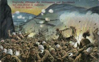 Russicher Front in Galizien, Flucht der Russen / Military WWI Eastern front s: Arthur Thiele (EB)