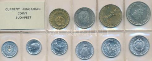 1984. 2f-20Ft 10db klf érmés forgalmi sor fóliatokban T:1