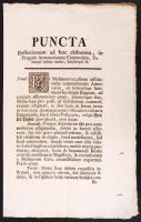 Mária Terézia korabeli mezőgazdasági terményekkel kapcsolatos leírások latin nyelven vízjeles papíron, 3p.