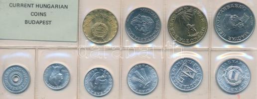 1989. 2f-20Ft 10db klf érmés forgalmi sor fóliatokban T:1
