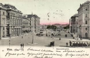 Vienna, Wien; Schwarzenbergplatz / square, tram