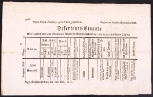 1826 Székesfehérvár, I. Ferenc rendelkezései katonakiképzéssel és katonaszökevényekkel kapcsolatban német, latin és magyar nyelven, 18p.