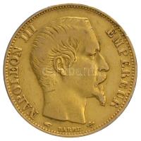 Franciaország/Második Császárság 1856A 20Fr Au "III. Napóleon" Párizs (6.42g/0.900) T:3 France/Second Empire 1856A 20 Francs Au "Napoleon III" Paris (6.42g/0.900) C:F