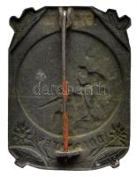 Osztrák-Magyar Monarchia 1914-1916. "DOLOMITEN" cink sapkajelvény (39x29mm) készítő: Brüde...