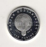 1992. 200Ft Ag "Veszélyztetett állatvilág" T:PP