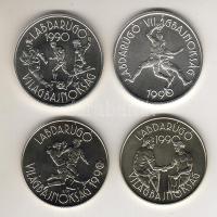 1988-89. 100Ft + 100Ft + 500Ft + 500Ft Ag "Labdarúgó VB" T:BU Csak 5000db!