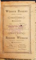 1873-1889 6db katalógus gépekről, cementről, stb. Egybekötve, egészvászon kötésben, illusztrációkkal...
