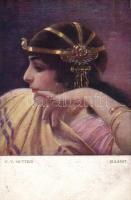 26 db régi hölgy motívumú művészlap, pinx. Muttich / 26 old motive cards, ladies, artist cards