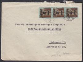 Inflation cover, (3. díjszabás) Helyi céges levél 3x Kisegítő 2P/4f bérmentesítéssel