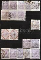 282 db olasz illetékbélyeg 6 lapos kis berakóban