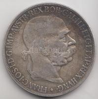 Ausztria 1900. 5K Ag T:3 
Austria 1900. 5 Corona Ag C:F
Krause KM#2807