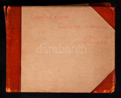 cca 1923-1925 Családi fotóalbum, 95 db jó minőségű fényképpel, feliratozva, albumból kivehető fotók,...