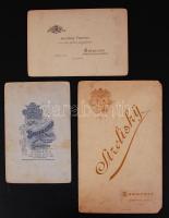 cca 1890-1910 Régi, keményhátú fényképek, 4 db, 21x13 cm és 16x10 cm közötti méretekben