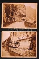 cca 1890-1900 Al-Duna, Kazan-sszoros, 2 db régi, keményhátú fotó, 13x17 cm.