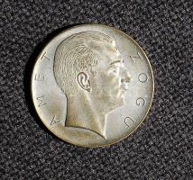 Albánia 1927. 5FrA fém A.Zogu próba hamisítvány, összehasonlításra T:2