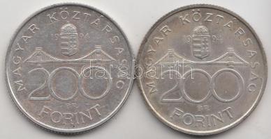 1994. 200Ft Ag "Deák" (2x) T:2 Adamo F13.1