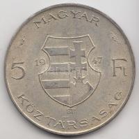 1947. 5Ft Ag "Kossuth" T:2- Adamo F8.1