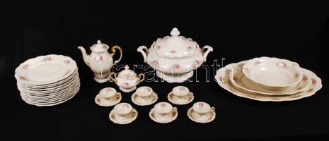 Rosenthal hiányos étkészlet és mokkás készlet, matricás, hibátlan, összese: db