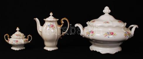 Rosenthal hiányos étkészlet és mokkás készlet, matricás, hibátlan, összese: db