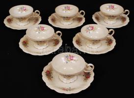 Rosenthal hiányos étkészlet és mokkás készlet, matricás, hibátlan, összese: db