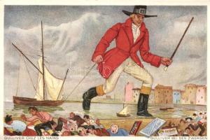 Chocmel Kohler Chocolate advertisement 'Gulliver bei den Zwergen'