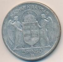 1930. 5P Ag "Horthy-jobbra" T:3 Adamo P8