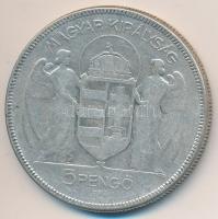 1930. 5P Ag "Horthy-jobbra" T:3 Adamo P8