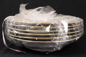 Zsolnay Pompadour étkészlet, összesen: 31 db, nem használt, jelzett, hibátlan eredeti csomagolásban/...