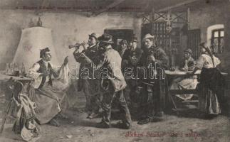 Bihari Sándor: Az ő nótája / His song, charity lottery ticket on backside (wet damage)