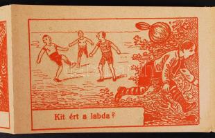 cca 19100 Kalocsa Ligeti Ernő gyógyszertára érdekes leporello mely a fóliával más képet mutat (szaka...