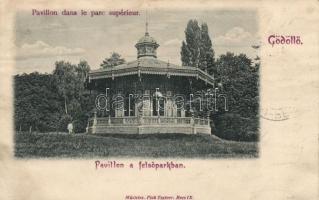 1899 Gödöllő, pavillon a felsőparkban (Rb)