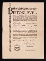 1945 Birtoklevél Kiszombor községben