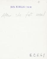 1930-1935 Kinszki Imre (1901-1945): "After the Fat Meal" -- Jóllakottan. Vintage fotó, hát...