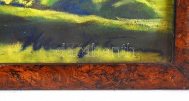 Klimó István (1883-1961): Kora nyári fények. Pasztell, papír, üvegezett keretben, 39×50 cm