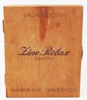 Zino Relax Sumatra fa szivar doboz, 17×14 cm