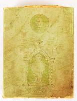 1938 Eucharisztikus emléktárgy. Széthajtható festett fa szív benne Szent István portréjával. Eredeti...