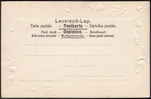 Pálmai Ilka színésznő aláírt szecessziós domborműves lap