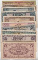1945-1946. 11db vegyes pengő bankjegy T:vegyes