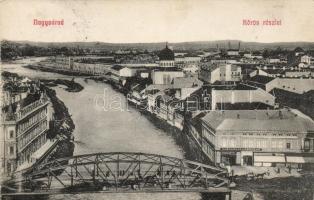 Nagyvárad, Kőrös, zsinagóga, Janky Antal üzlete / synagogue, bank, shops